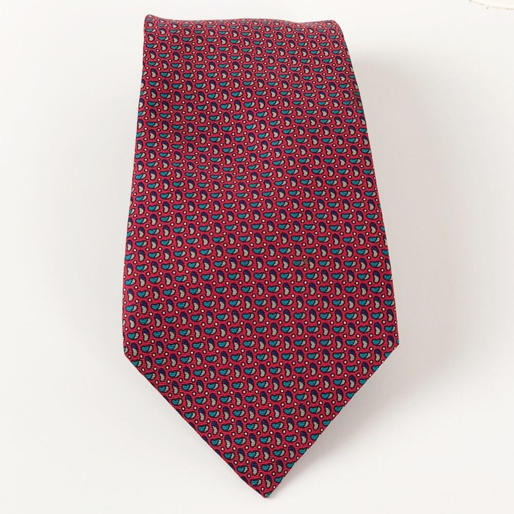Christian Dior 100% Silk Red Tie